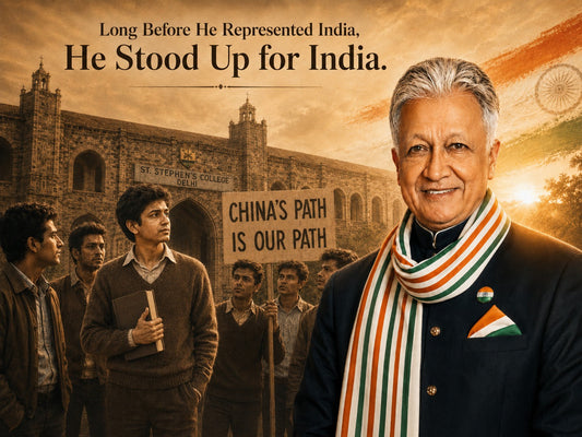 Long Before He Represented India, He Stood Up for India.”
