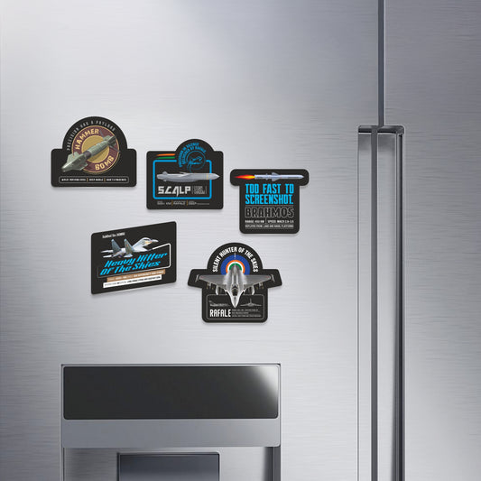 Defence Collection | Patriotic Fridge Magnet Set | Luv My India Fridge Magnets | 4x4 Inch Selected Fridge Magnets | Pack of 5