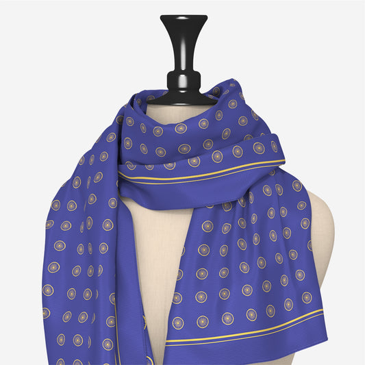 Ashok Chakra Scarf | Luv My India Bemberg Vegan Silk Scarf | Digital Print 150x45 CM Patriotic Scarf