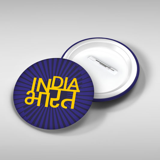 India Bharat Round Badge Set | Pack of 3