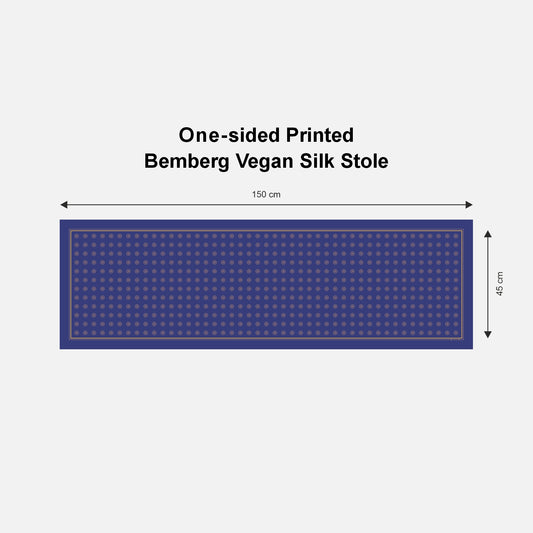 Ashok Chakra Scarf | Premium Bemberg Vegan Silk