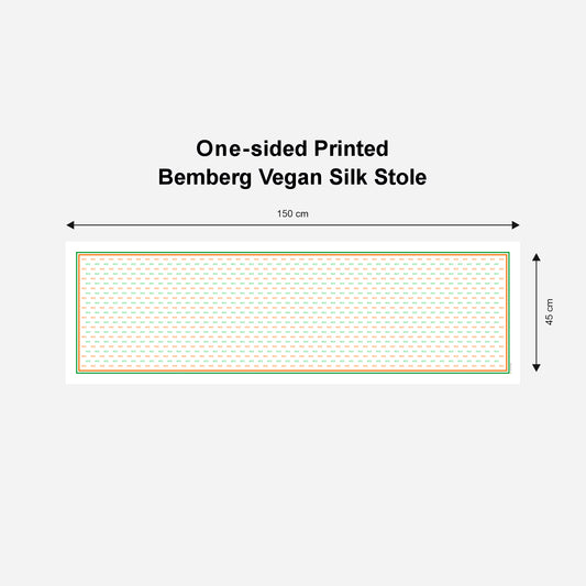 Bharat In Tricolour Scarf | Premium Bemberg Vegan Silk
