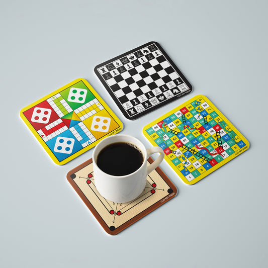 Games of India | Acrylic Coaster Set of 4