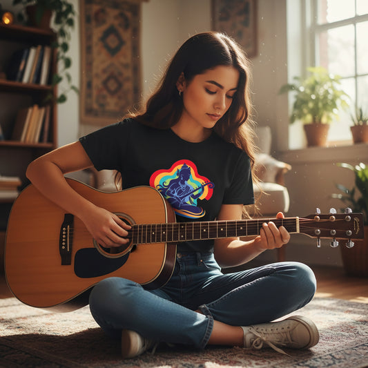 Maa Saraswati | Round Neck Unisex T-Shirt | Pure Cotton Luv My India Fashion | Luv My India Spiritual T-Shirt