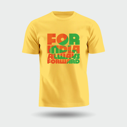 For India Always Forward | Gen Z Unisex Pure Cotton T-Shirt