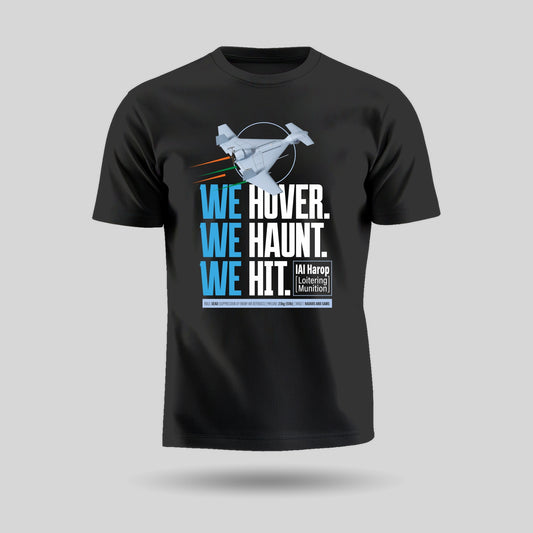 IAI Harop | Round Neck Patriotic Unisex T-Shirt | Pure Cotton Luv My India Fashion | Indian Defence T-Shirt