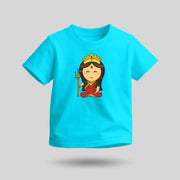 Maa Durga | Round Neck Kids’ Unisex T-Shirt | Pure Cotton Luv My India Fashion | Goddess Durga Spiritual T-Shirt