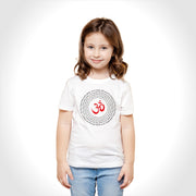 Om Design | Round Neck Kids’ Unisex T-Shirt | Pure Cotton Luv My India Fashion | Om Spiritual T-Shirt