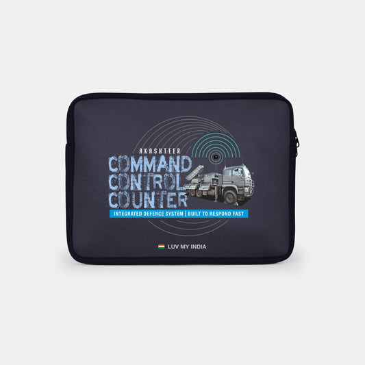 Akashteer Black Defence Collection Laptop Sleeve 14.5x11 inches