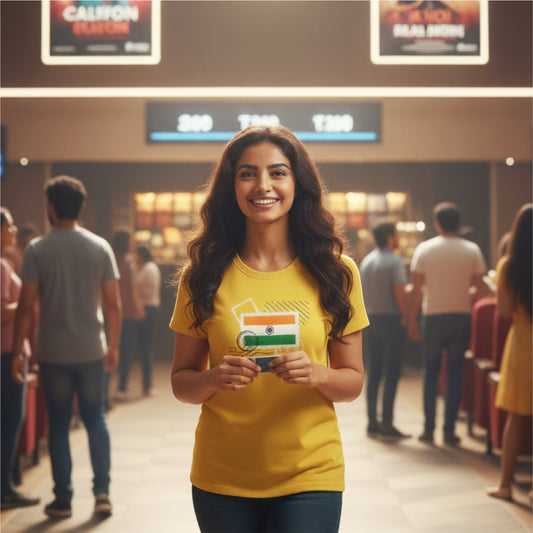 Tiranga Vintage Stamp | Round Neck Unisex T-Shirt | Pure Cotton Luv My India Fashion | Patriotic T-Shirt