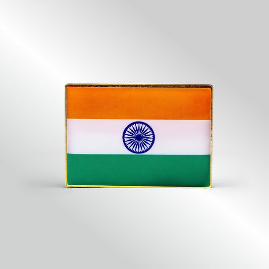 Tiranga Lapel Pin Badge | Luv My India Patriotic Lapel Pin Badge | 3x2 CM Badge For Men And Women | Pack of 5