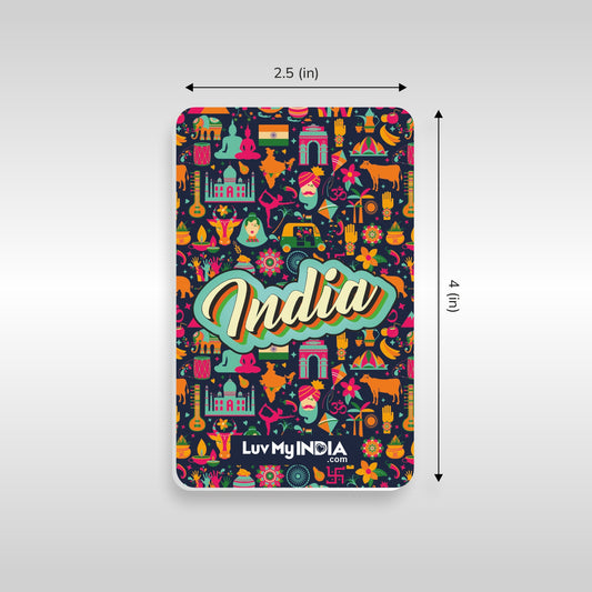 Patriotic Fridge Magnet Set | Luv My India Fridge Magnets | India Tribute Fridge Magnet | Indi Swag Fridge Magnet | Hindustan Meri Jaan Fridge Magnet | Curated Pack of 3