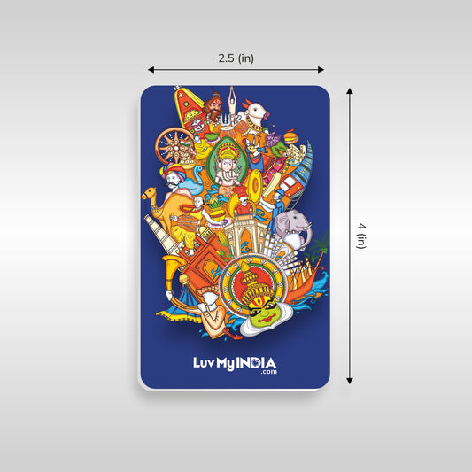 Patriotic Fridge Magnet Set | Luv My India Fridge Magnets | India Pride Fridge Magnet | Indi Swag Fridge Magnet | I Am A Nationalist Fridge Magnet | Curated Pack of 3