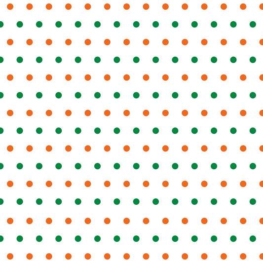 Tricolour Polka Modal Silk Stole | Unisex | White & Tricolour