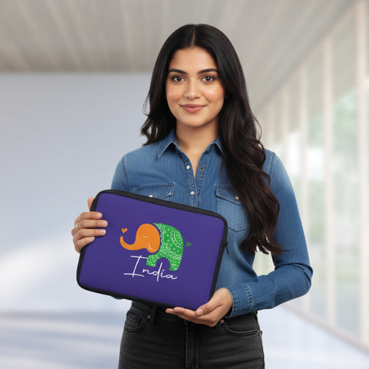 Gift Hamper | Luv My India Gift Hamper For Corporate & Personal Gifting | Khadi Tiranga 4×3 Brown Frame | Tiranga Elephant Laptop Bag | I Love India Fridge Magnet | Bharat Design Pocket Square and Scarf Combo