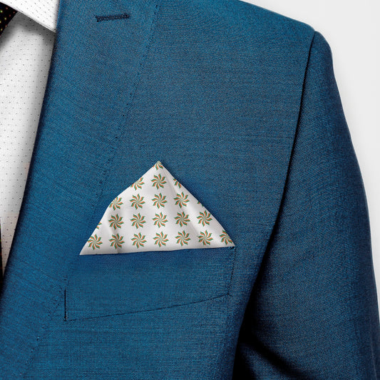 Tricolour Bloom | Luv My India Bemberg Vegan Silk Pocket Square | Digital Print 33x33 CM Patriotic Premium Pocket Square