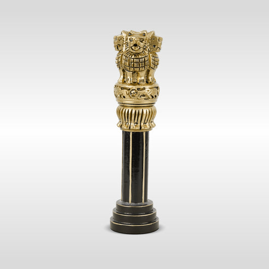 Wooden Ashok Stambh (8.5 inches) – A Symbol of Truth, Justice and Unity