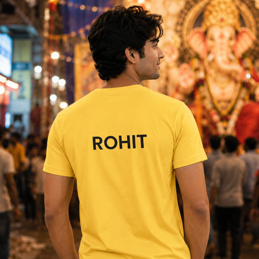 Your Name Artistic Ganesh Unisex T-Shirt | Customisable