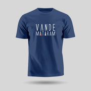 Stylised Vande Mataram | Round Neck Unisex T-Shirt | Pure Cotton Luv My India Fashion | Patriotic T-Shirt