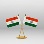 Cross Flag Plate For Office Mandir