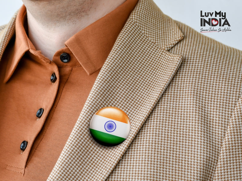 The tiranga badges that represent our national pride