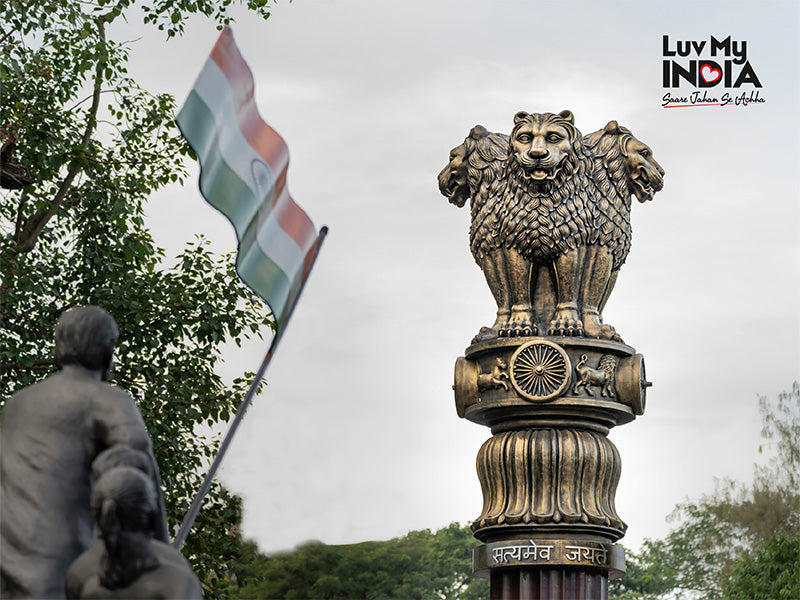 The Ashoka pillars as a symbol of power and patriotism