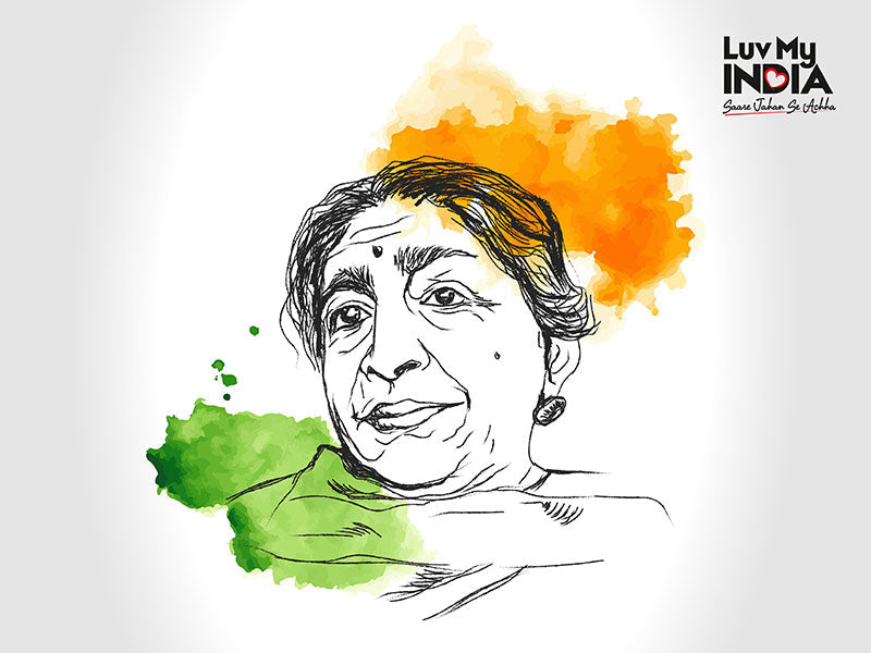 Luv My India’s tribute to Sarojini Naidu’s efforts for the Tiranga