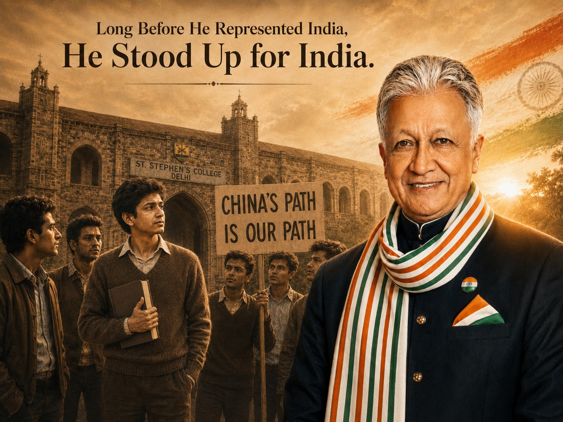 Long Before He Represented India, He Stood Up for India.”
