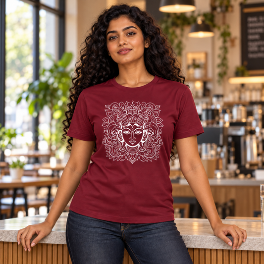 Your Name Elegance of Maa Durga Unisex T-Shirt | Customisable