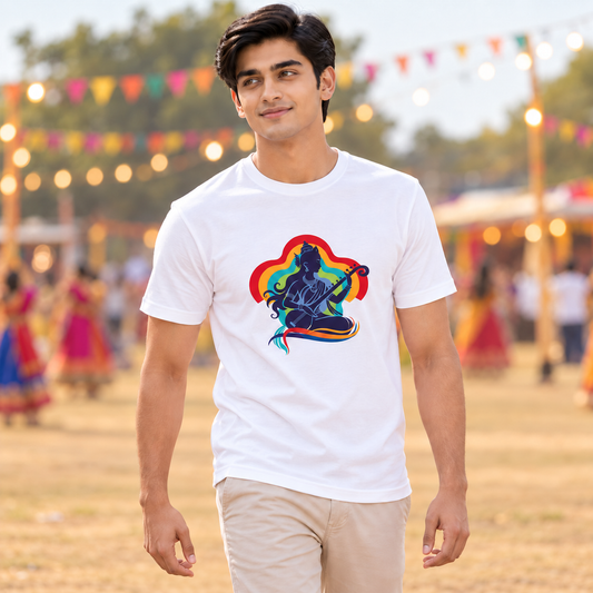 Your Name Maa Saraswati Unisex T-Shirt | Customisable