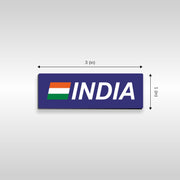 Luv My India Badges | Patriotic 3-Badge Set | 3x1 CM Curated Pin Button Badges | Pack of 3