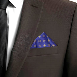 Ashok Chakra | Luv My India Bemberg Vegan Silk Pocket Square | Digital Print 33x33 CM Patriotic Premium Pocket Square