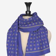 Ashok Chakra Scarf | Luv My India Bemberg Silk Scarf | Digital Print 150x45 CM Patriotic Scarf