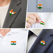 Curated Patriotic 5-Badge Set | Luv My India Badges | Tiranga Themed Badges | Pack of 5