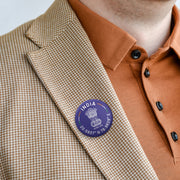 India Round Badge | Luv My India Badges | 4x4 CM Patriotic Pin Button Badges | Pack of 5