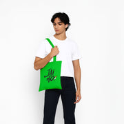 Jai Ho | Patriotic Cotton Canvas Tote Bag | Luv My India Spacious 14x13.5 Inch Multipurpose Carry-All