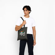 Bharat Tricolour | Patriotic Cotton Canvas Tote Bag | Luv My India Spacious 14x13.5 Inch Multipurpose Carry-All