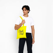 Desh First | Patriotic Cotton Canvas Tote Bag | Luv My India Spacious 14x13.5 Inch Multipurpose Carry-All