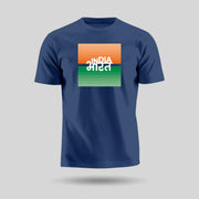 India Bharat Tiranga | Round Neck Unisex T-Shirt | Pure Cotton Luv My India Fashion | Patriotic T-Shirt