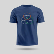 Hindustan, India, Bharat | Round Neck Unisex T-Shirt | Pure Cotton Luv My India Fashion | Patriotic T-Shirt