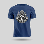 Shakti Roop Of Maa Durga | Round Neck Unisex T-Shirt | Pure Cotton Luv My India Fashion | Navratri Spiritual T-Shirt