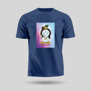 Lord Krishna | Round Neck Unisex T-Shirt | Pure Cotton Luv My India Fashion | Shri Krishna Spiritual T-Shirt