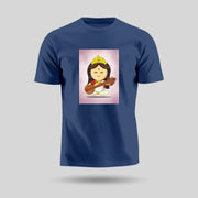 Saraswati Mata | Round Neck Unisex T-Shirt | Pure Cotton Luv My India Fashion | Goddess Saraswati Spiritual T-Shirt