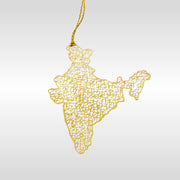 India Map Bookmark | Luv My India Patriotic 3x3 Inch Brass Bookmark