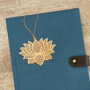 Lotus Bookmark | Luv My India Patriotic Brass 3x2 Inch National Flower Bookmark