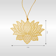 Lotus Bookmark | Luv My India Patriotic Brass 3x2 Inch National Flower Bookmark