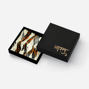 Tiger Stripes Scarf | Luv My India Bemberg Silk Scarf | Digital Print 150x45 CM Patriotic Scarf