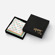 Bharat In Tricolour Scarf | Luv My India Bemberg Silk Tricolour Scarf | Digital Print 150x45 CM Patriotic Scarf