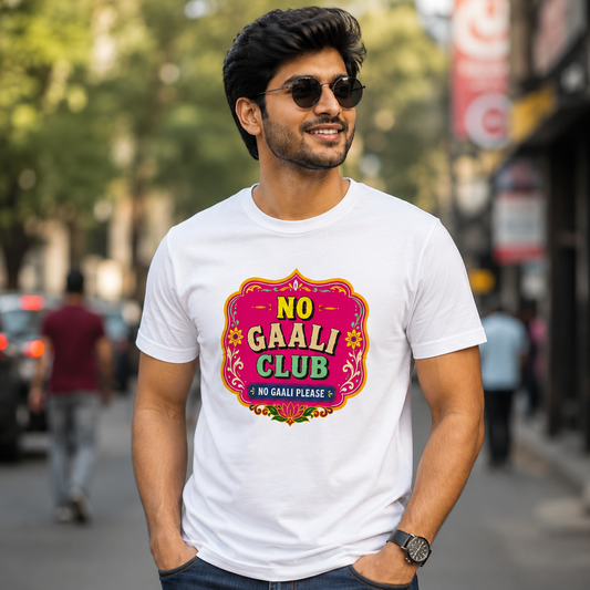 No Gaali Club | Unisex Pure Cotton T-Shirt
