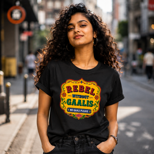 Rebel Without Gaalis | Unisex Pure Cotton T-Shirt